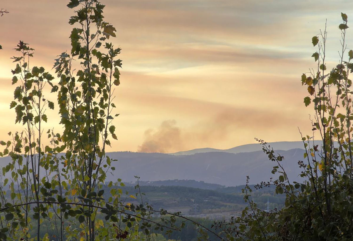 Incendio de Sotelo desde Ponferrda