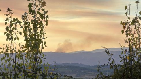 Incendio de Sotelo desde Ponferrda Incendio de Sotelo desde Ponferrda