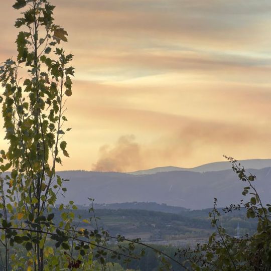 Incendio de Sotelo desde Ponferrda