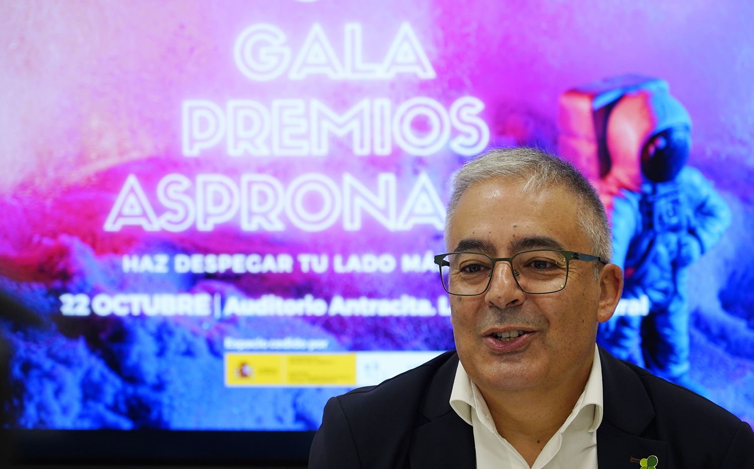 César Sánchez / ICAL. El director general de Asprona Bierzo, Valentín Barrio, durante la presentación de la IV edición de los Premios Aspronauta César Sánchez / ICAL. El director general de Asprona Bierzo, Valentín Barrio, durante la presentación de la IV edición de los Premios Aspronauta