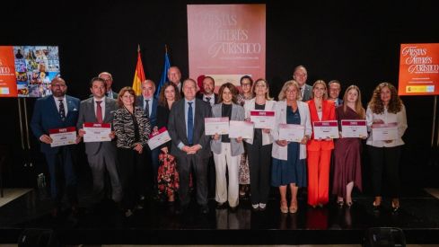 Recepción de los diplomas de Fiestas de Interés Turístico Internacional en el Teatro Real de Madrid Recepción de los diplomas de Fiestas de Interés Turístico Internacional en el Teatro Real de Madrid