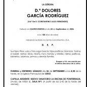DOLORES GARCÍA RODRÍGUEZ