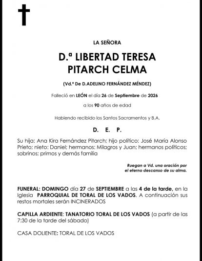  LIBERTAD TERESA PITARCH CELMA
