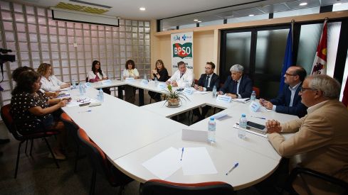 César Sánchez / ICAL . El director general de Asistencia Sanitaria de la Junta, Pedro Gómez de Quero (C), preside la Comisión de Seguimiento del Plan de Garantía Asistencial para el Área de Salud de El Bierzo en Ponferrada César Sánchez / ICAL . El director general de Asistencia Sanitaria de la Junta, Pedro Gómez de Quero (C), preside la Comisión de Seguimiento del Plan de Garantía Asistencial para el Área de Salud de El Bierzo en Ponferrada