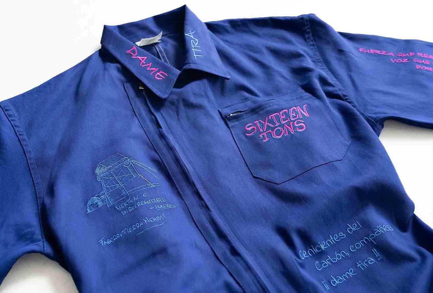 Natalia Pastor Bordado pieza textil Natalia Pastor Bordado pieza textil