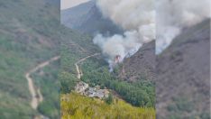 Incendio forestal en La Somoza Incendio forestal en La Somoza