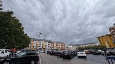 Aparcamientos de Obispo Osmundo donde se construirá el futuro centro de salud Ponferrada I