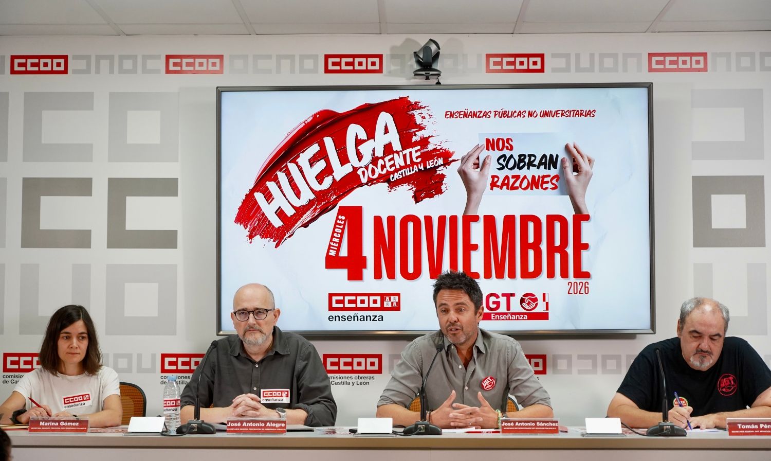 El profesorado de Castilla y León irá a la huelga el 4 de noviembre por mejoras salariales y laborales | Leticia Pérez / ICAL El profesorado de Castilla y León irá a la huelga el 4 de noviembre por mejoras salariales y laborales | Leticia Pérez / ICAL