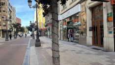 Adornos navideños en las calles de Ponferrada | Foto: Iris López, InfoBierzo