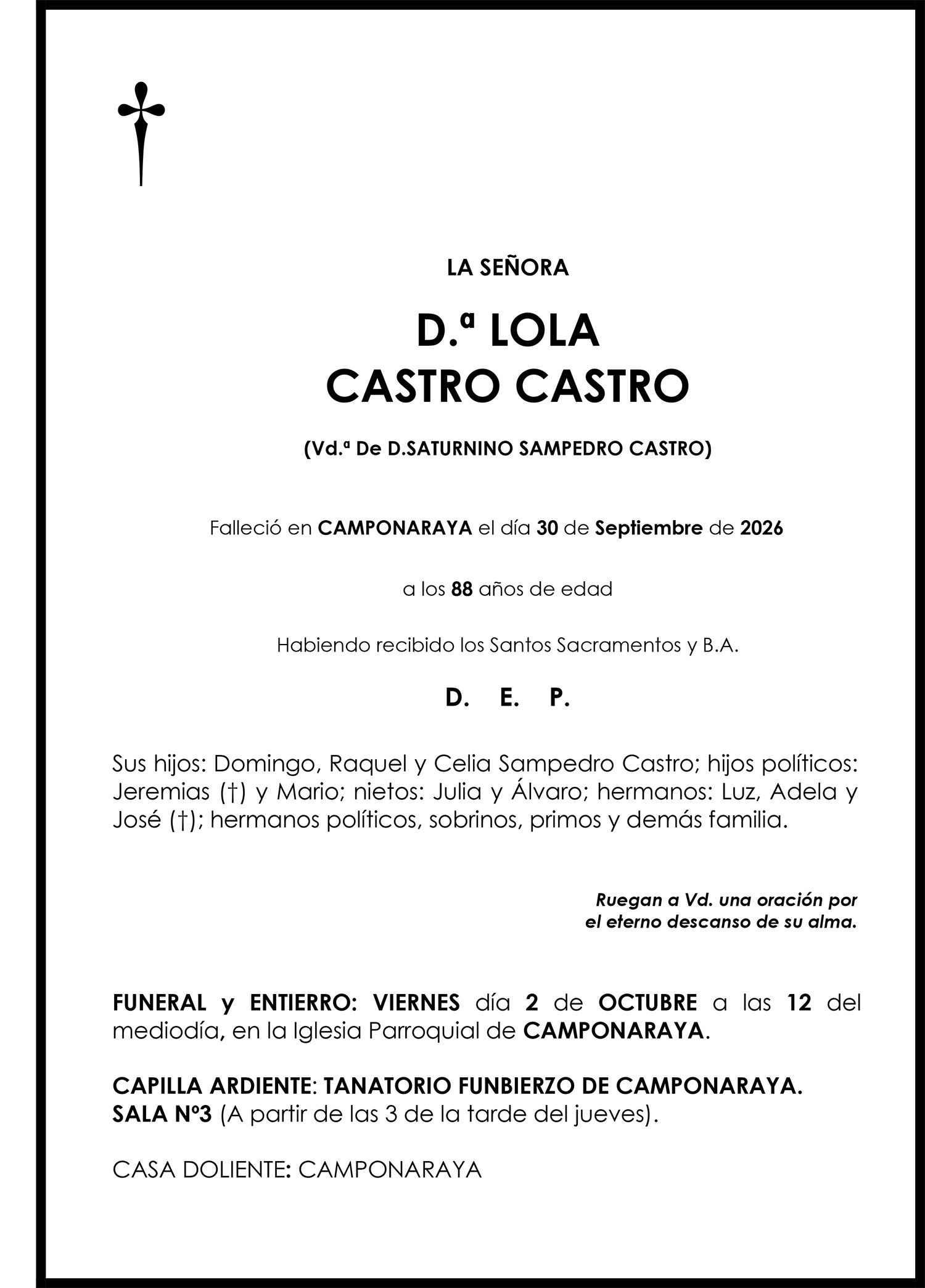 LOLA CASTRO CASTRO
