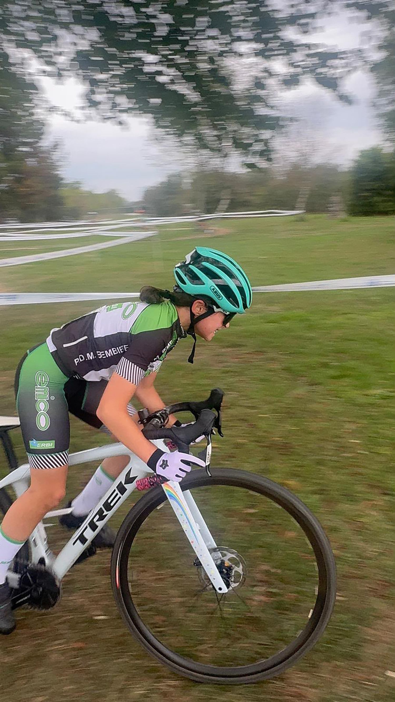 La ciclista berciana Alicia Mateos La ciclista berciana Alicia Mateos