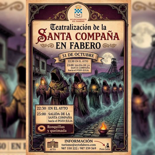 Santa Compaña en Fabero para Halloween