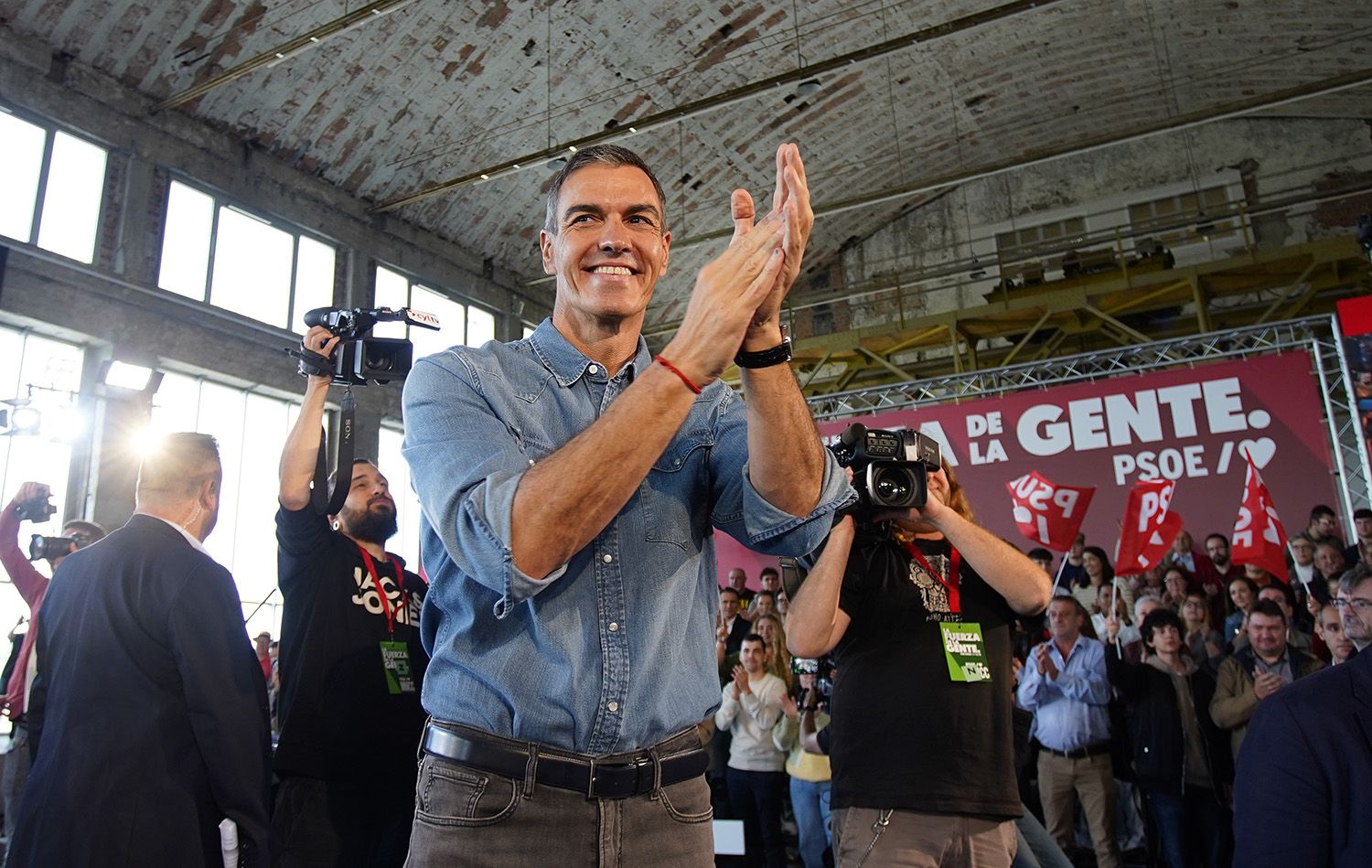 Acto público de Pedro Sánchez en Ponferrada César Sánchez ICAL Acto público de Pedro Sánchez en Ponferrada César Sánchez ICAL