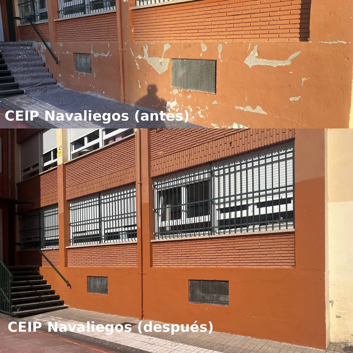 Brigada de obras en el colegio Navaliegos Brigada de obras en el colegio Navaliegos