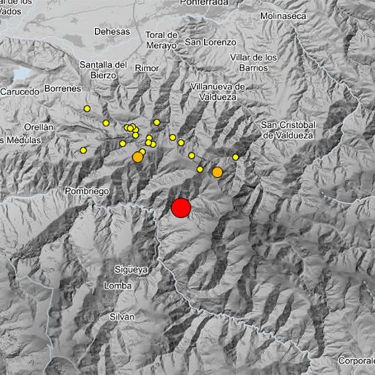 Registro de las réplicas del terremoto | Foto: Página web del Instituto Geográfico Nacional (IGN) Registro de las réplicas del terremoto | Foto: Página web del Instituto Geográfico Nacional (IGN)