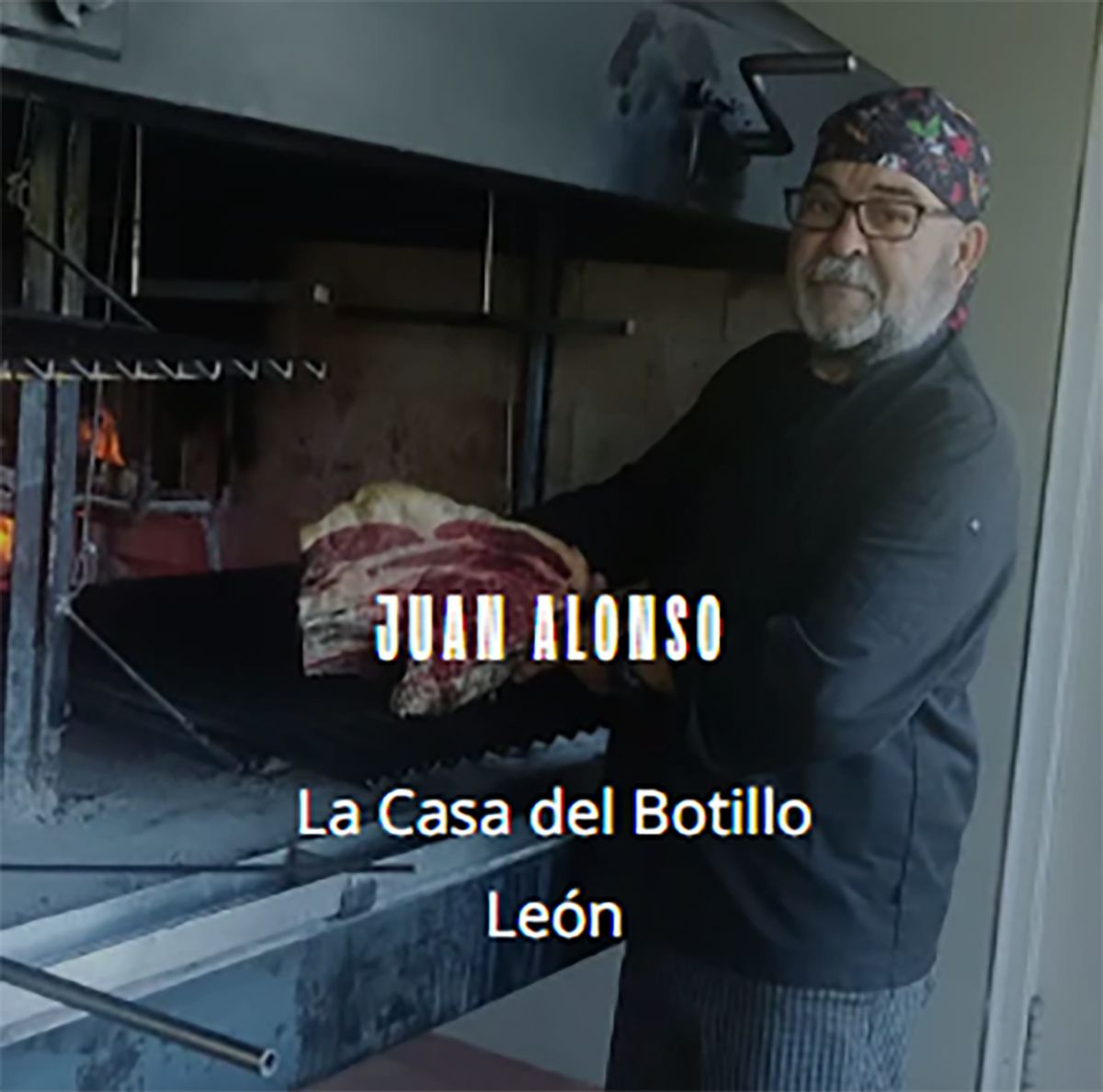 El parrillero Juan Alonso de La Casa del Botill El parrillero Juan Alonso de La Casa del Botill