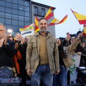 Abascal en su mitin en Ponferrada Abascal en su mitin en Ponferrada
