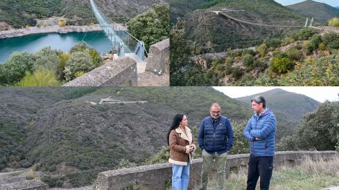 Entrevista a Antonio Cuellas, alcalde de Cubillos del Sil y a Jorge García, alcalde de Congosto sobre el futuro Puente Tibetano