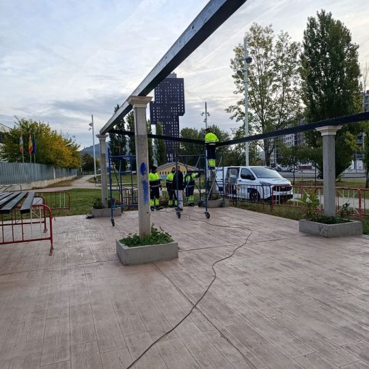 Renovación de la pérgola del Parque del Oeste