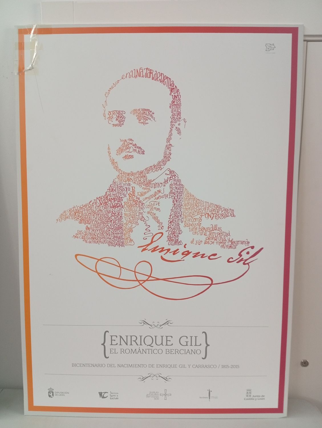 Cartel de la exposición en la Casa del Parque de las Médulas Cartel de la exposición en la Casa del Parque de las Médulas