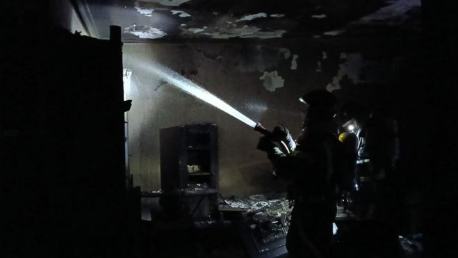 Incendio en Villafranca del Bierzo
