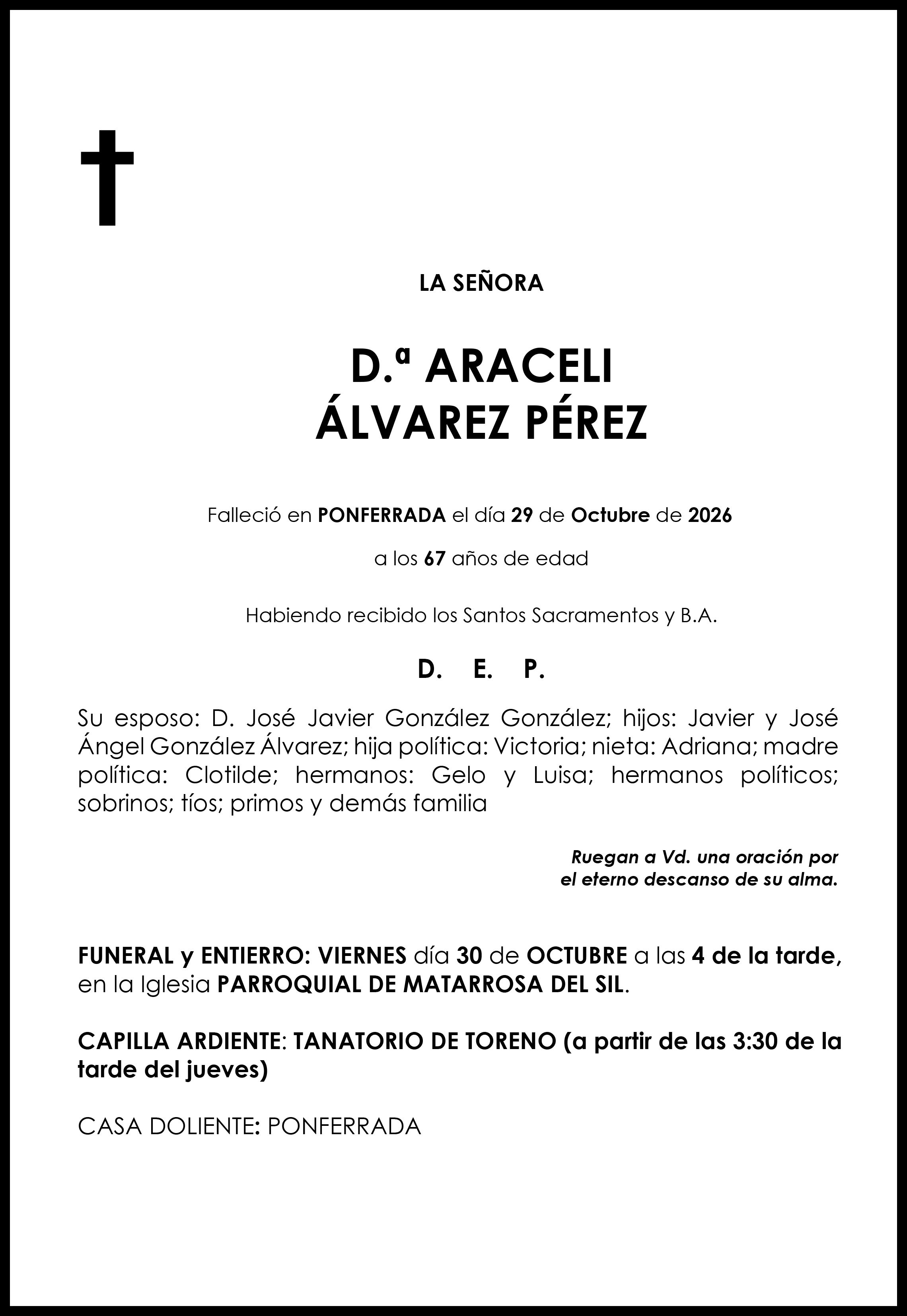 ARACELI ALVAREZ PEREZ