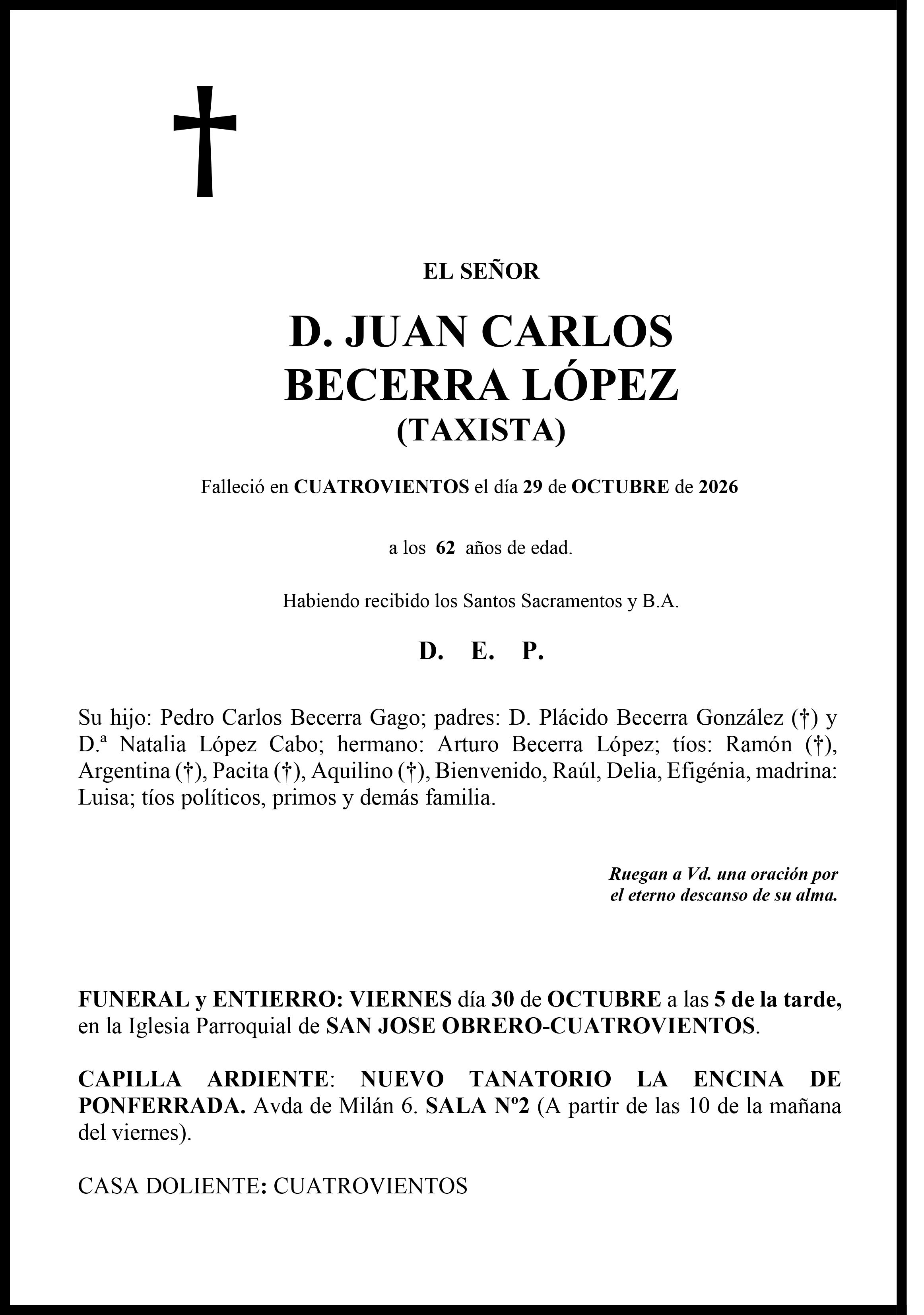 JUAN CARLOS BECERRA LOPEZ