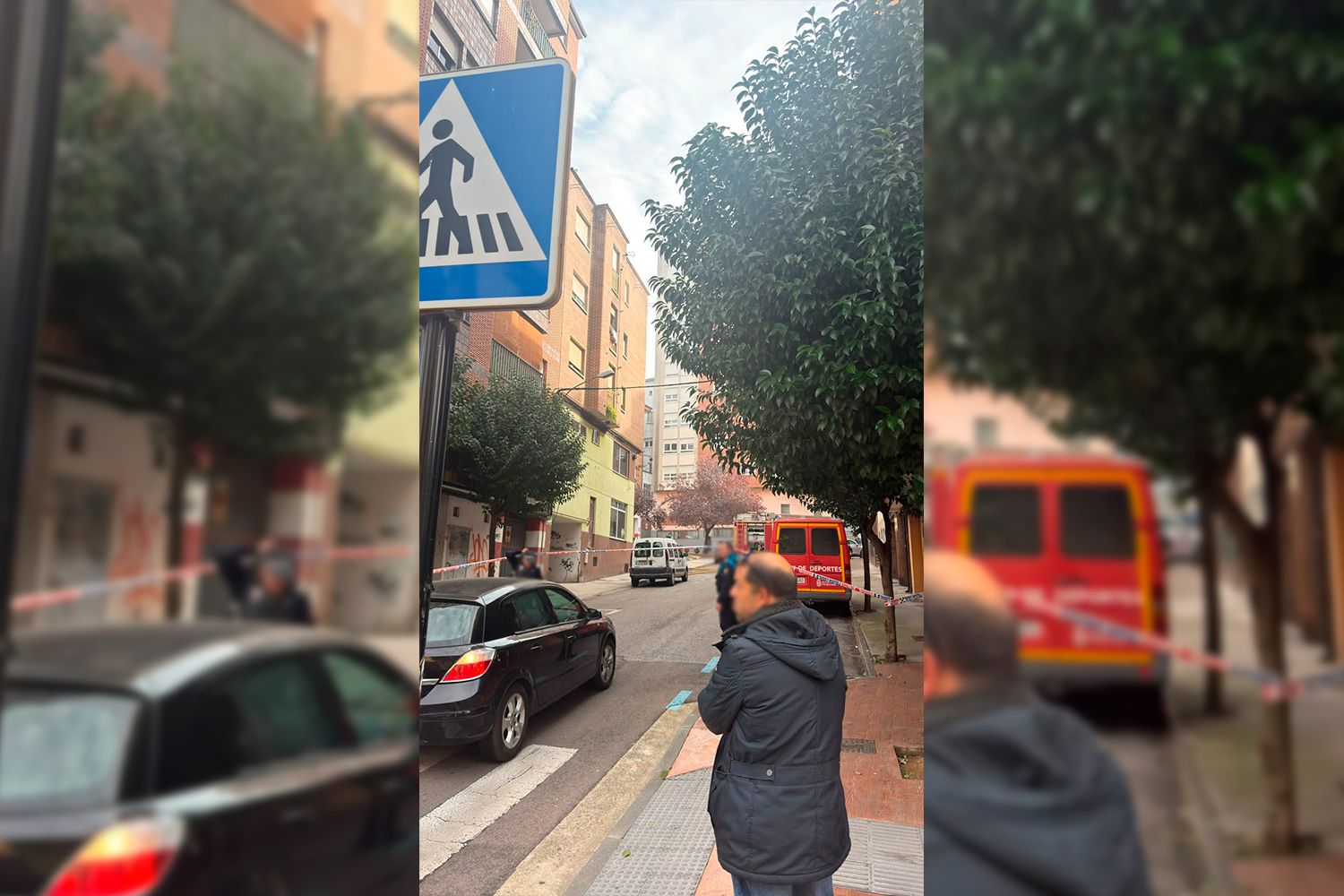 Incendio en una vivienda cercana a la Av América de Ponferrada 1