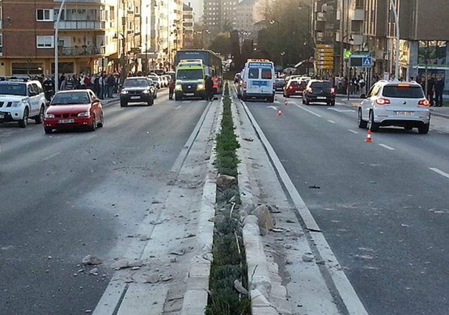 Imagen del punto donde saltó la mediana (ICAL)