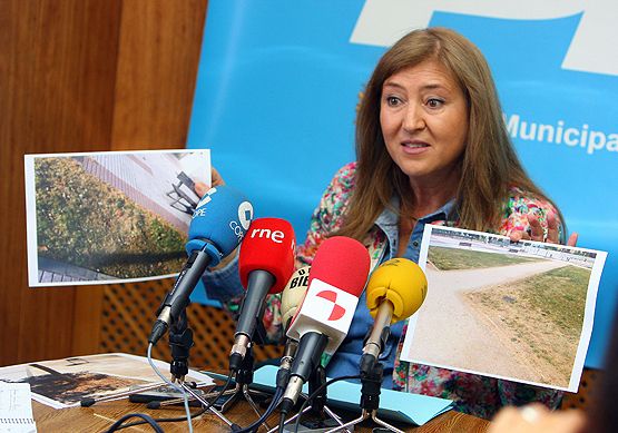 Magaz muestra el estado de algunas zonas verdes de la cuidad (César Sánchez/ICAL)
