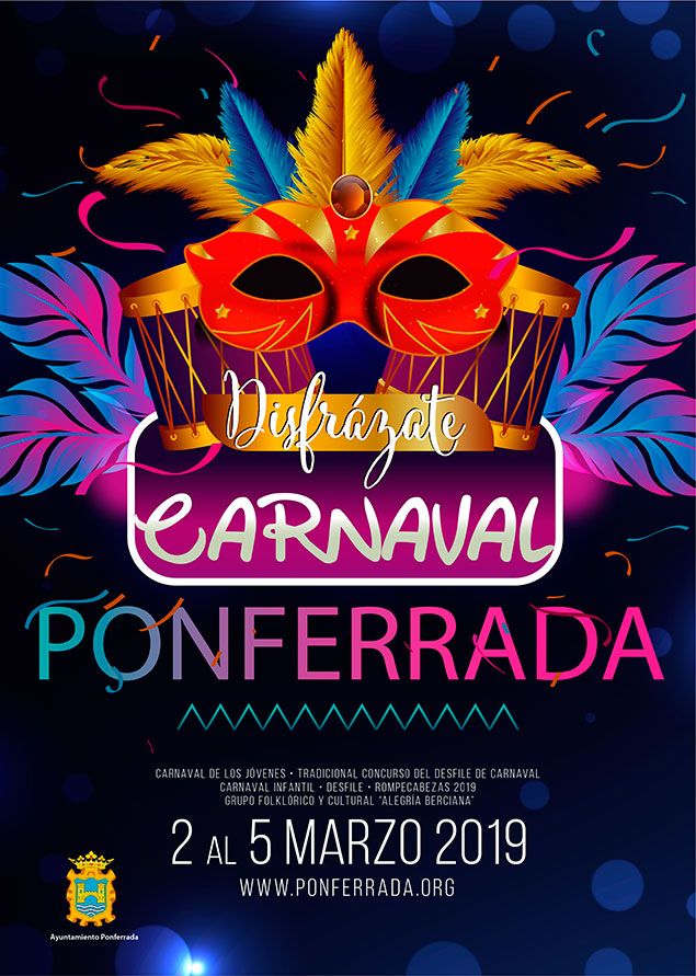 El Ayuntamiento de Ponferrada anuncia los horarios oficiales para el Carnaval comienzan este sábado con Entroido